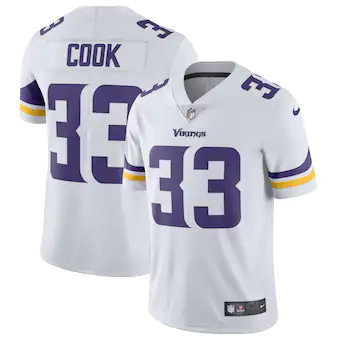 mens nike dalvin cook white minnesota vikings vapor untouch